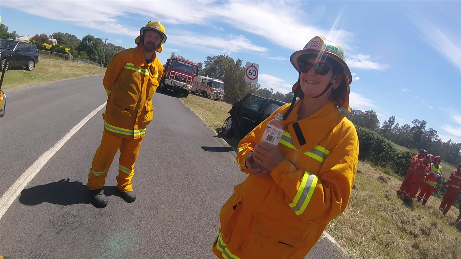 Traffic accident in Newstead, with Scott Chaney